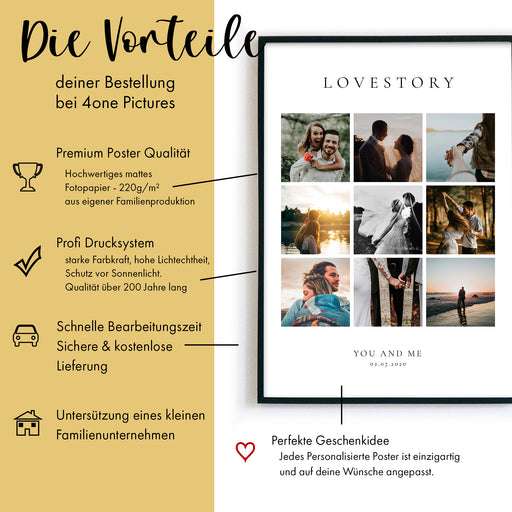 Lovestory Collage Bild Personalisiert