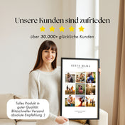 Beste Mama Collage mit Fotos & Namen personalisiert