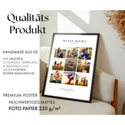 Beste Mama Collage mit Fotos & Namen personalisiert