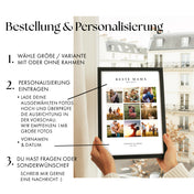 Beste Mama Collage mit Fotos & Namen personalisiert