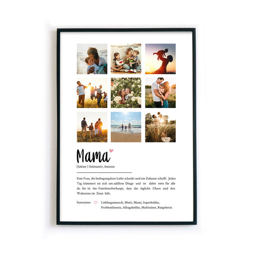 Definition Mama mit Fotos  - 9er Collage