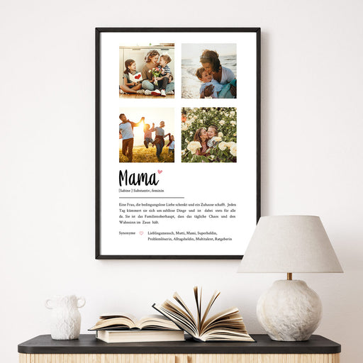 Definition Mama mit Fotos  - 4er Collage