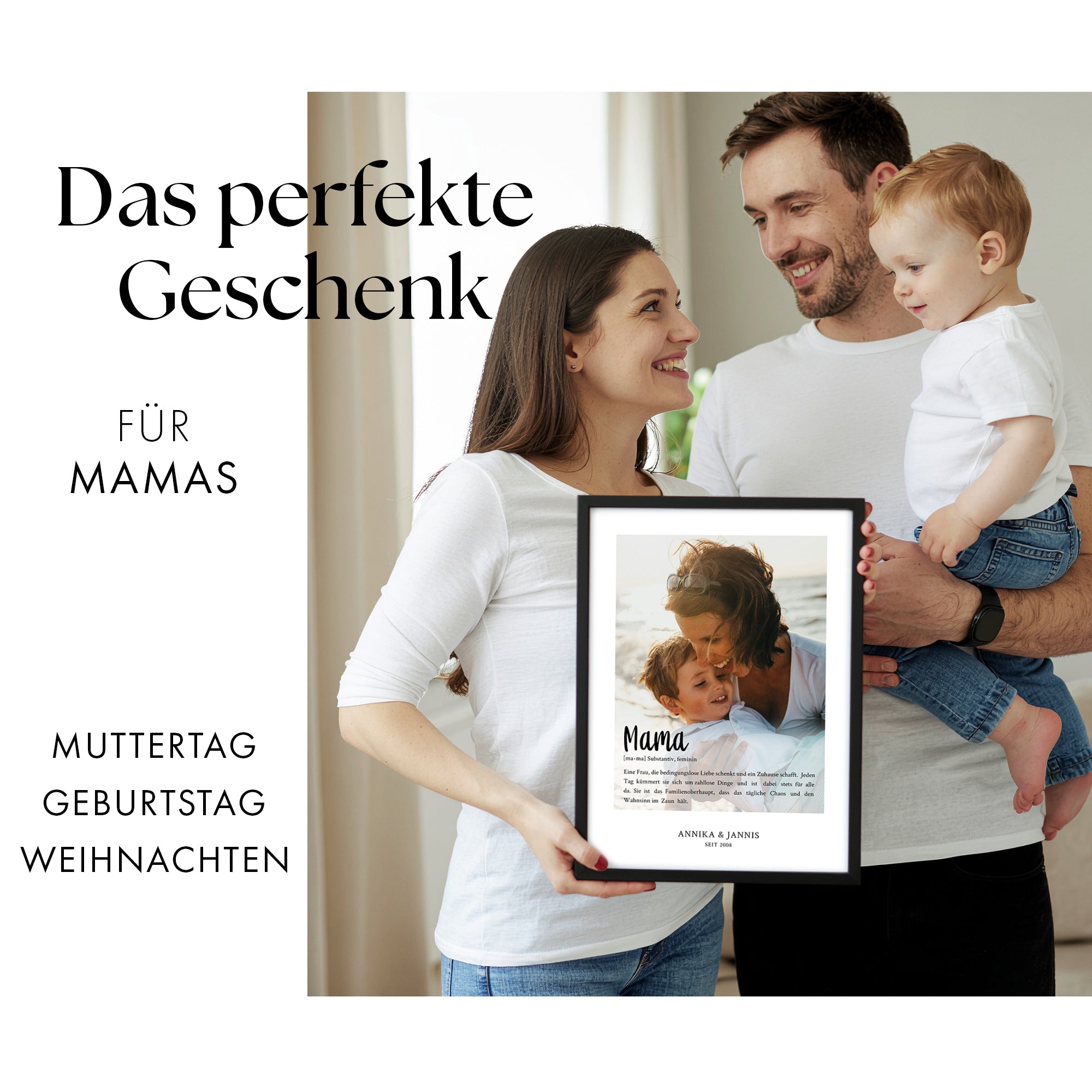 Definition Mama Poster mit Foto