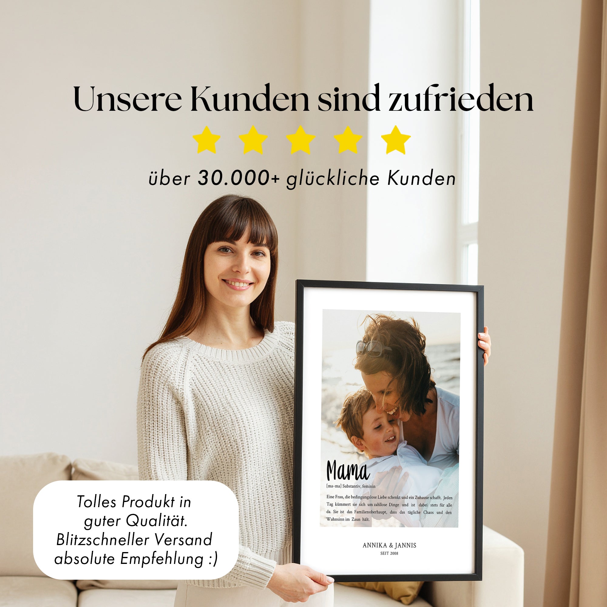 Definition Mama Poster mit Foto