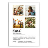 Definition Mama mit Fotos  - 4er Collage