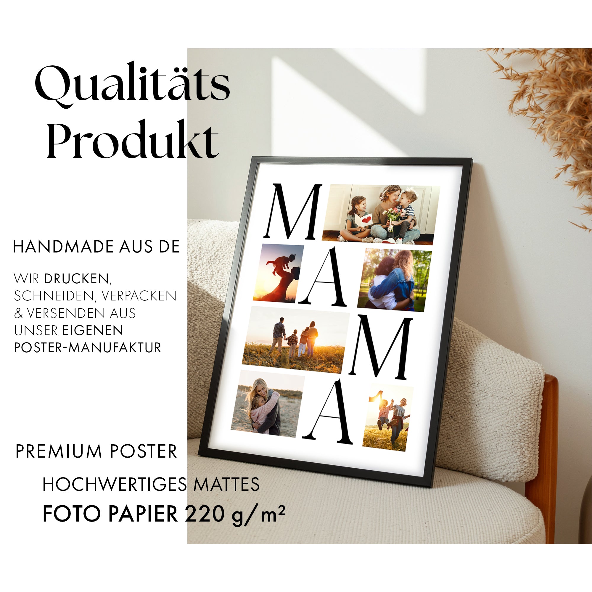 Mama Poster - 6er Collage mit eigenen Fotos