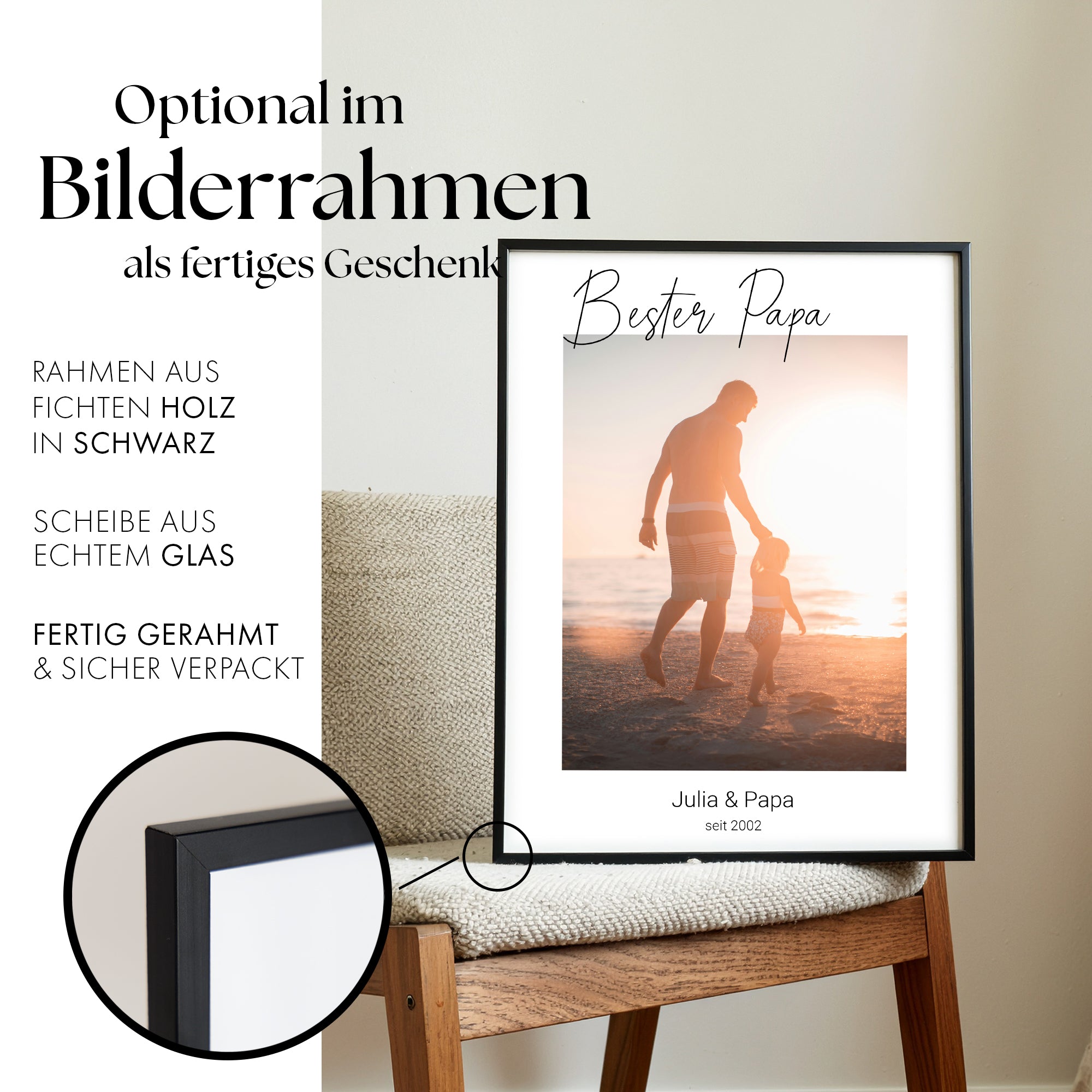 Bester Papa - Fotogeschenk