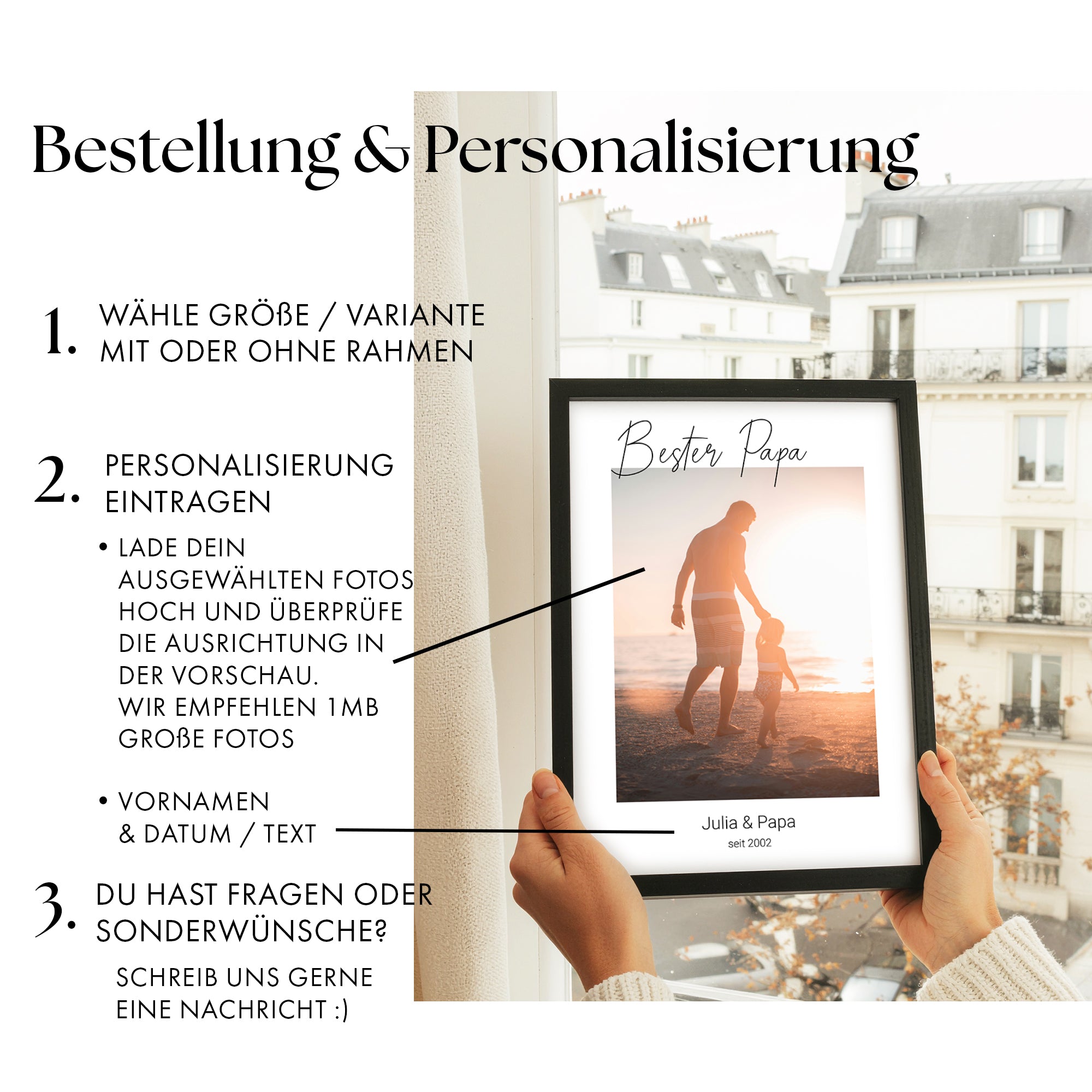 Bester Papa - Fotogeschenk