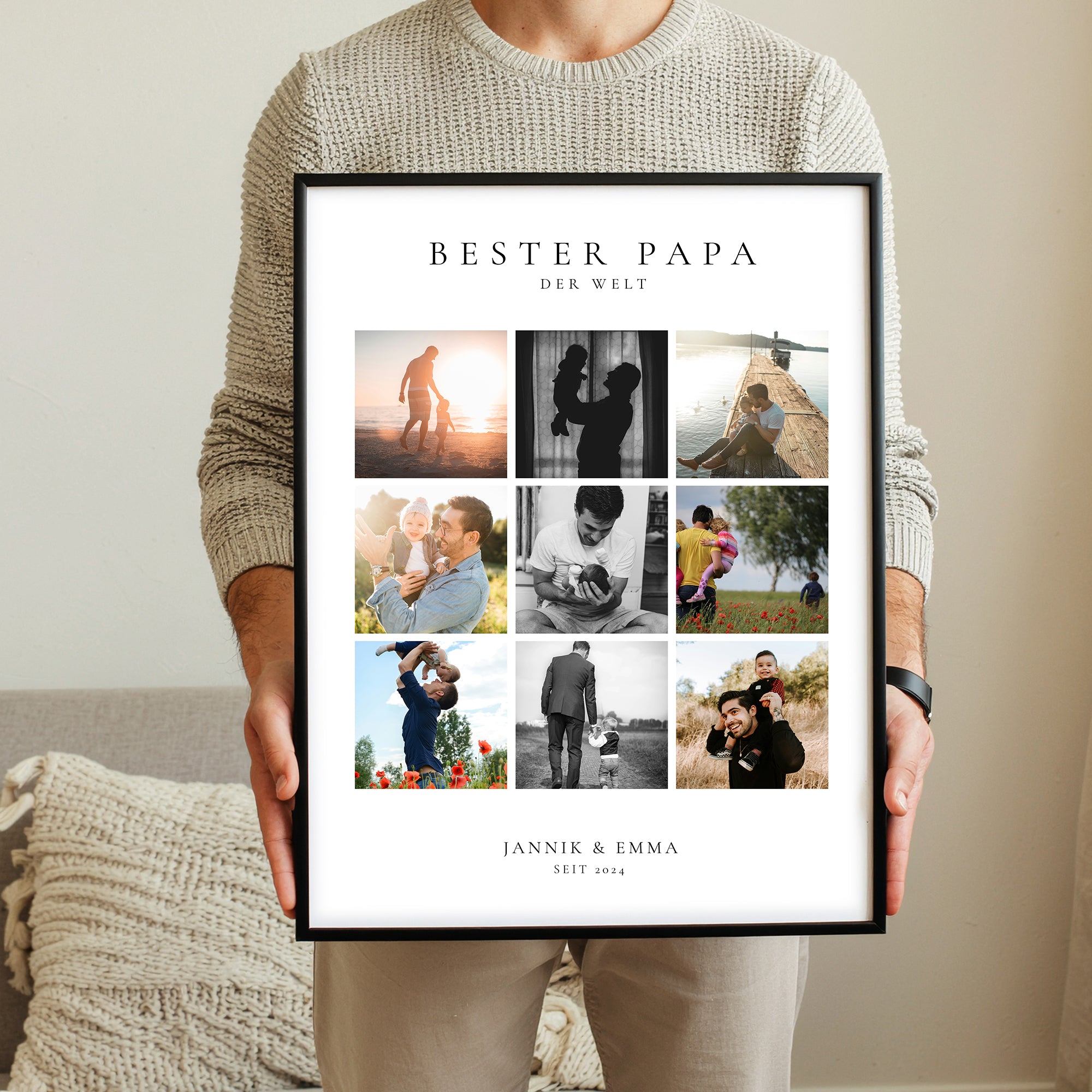 Bester Papa der Welt Foto Collage