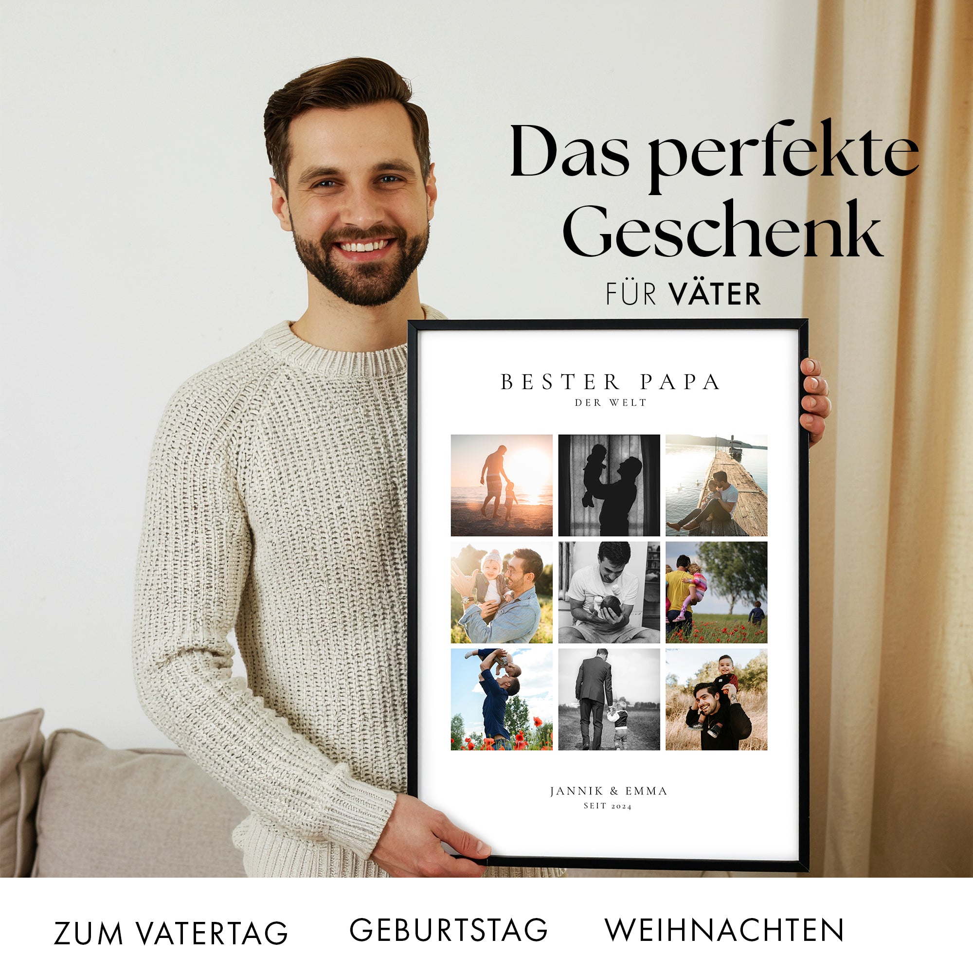 Bester Papa der Welt Foto Collage
