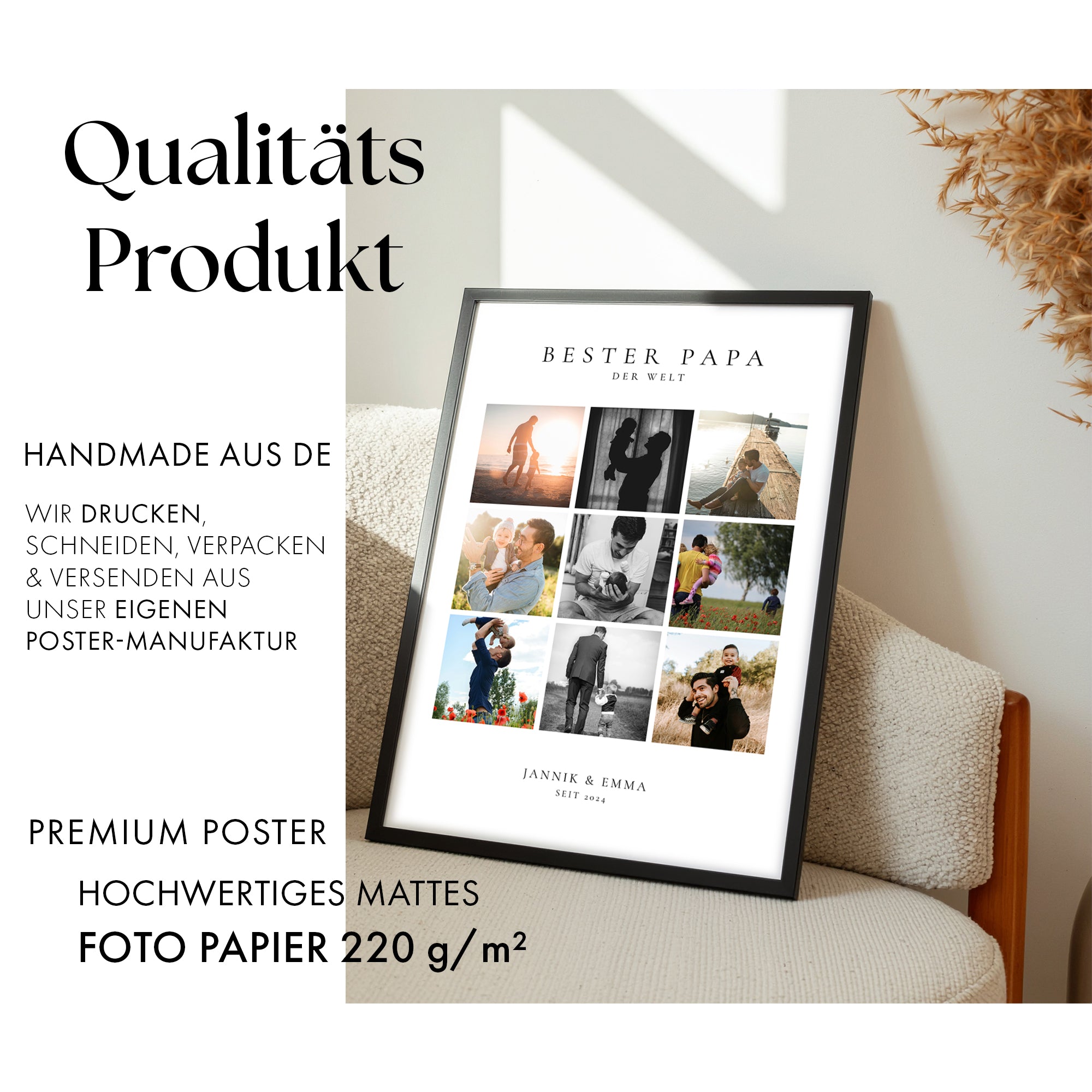 Bester Papa der Welt Foto Collage