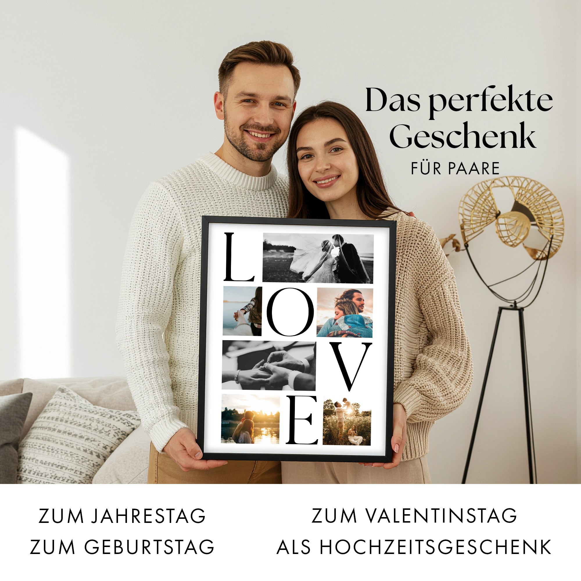 LOVE Foto Collage Personalisiert