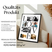 LOVE Foto Collage Personalisiert