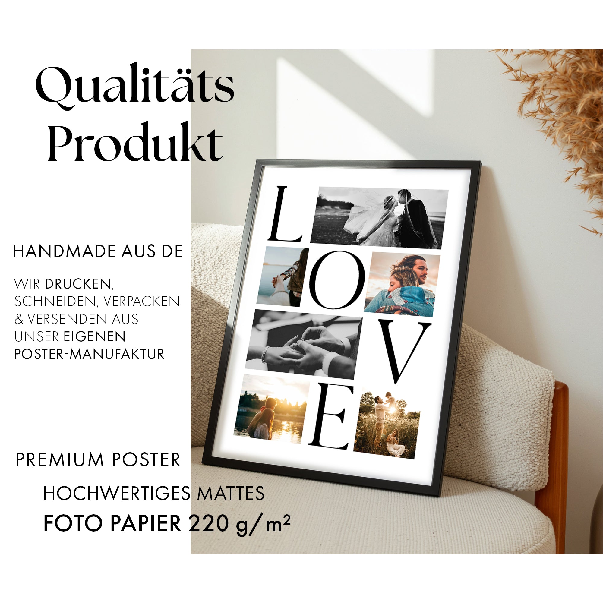 LOVE Foto Collage Personalisiert