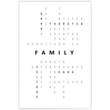 Personalisiertes Suchbild - Familien Poster