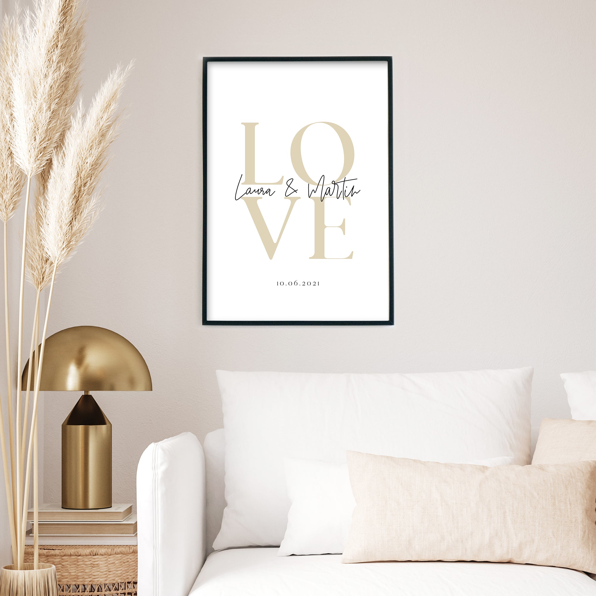 Liebe Bild - Geschenk Personalisiert