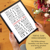 Paare Poster Personalisiert