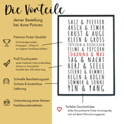 Paare Poster Personalisiert