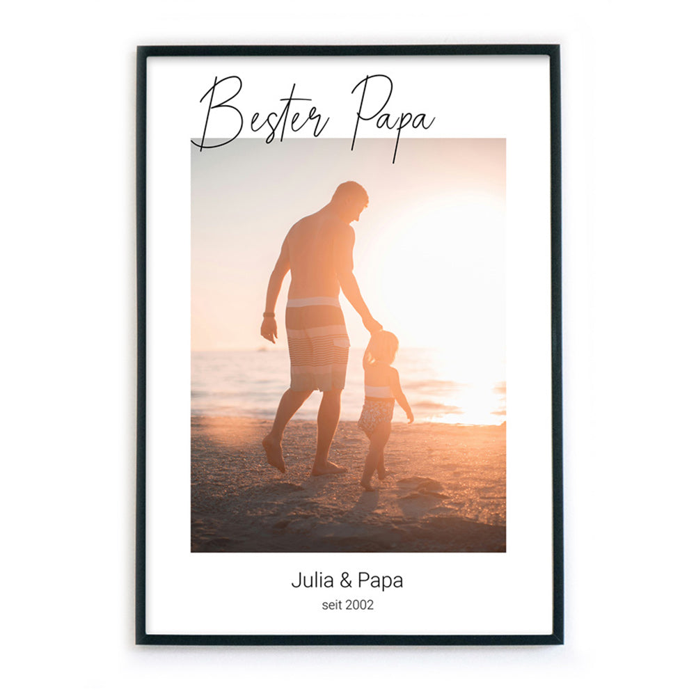 Bester Papa - Fotogeschenk