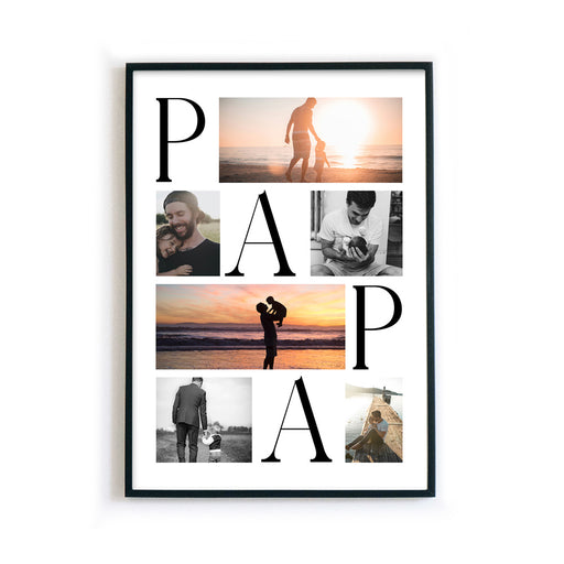 Papa Foto Collage - Vatertag Geschenk