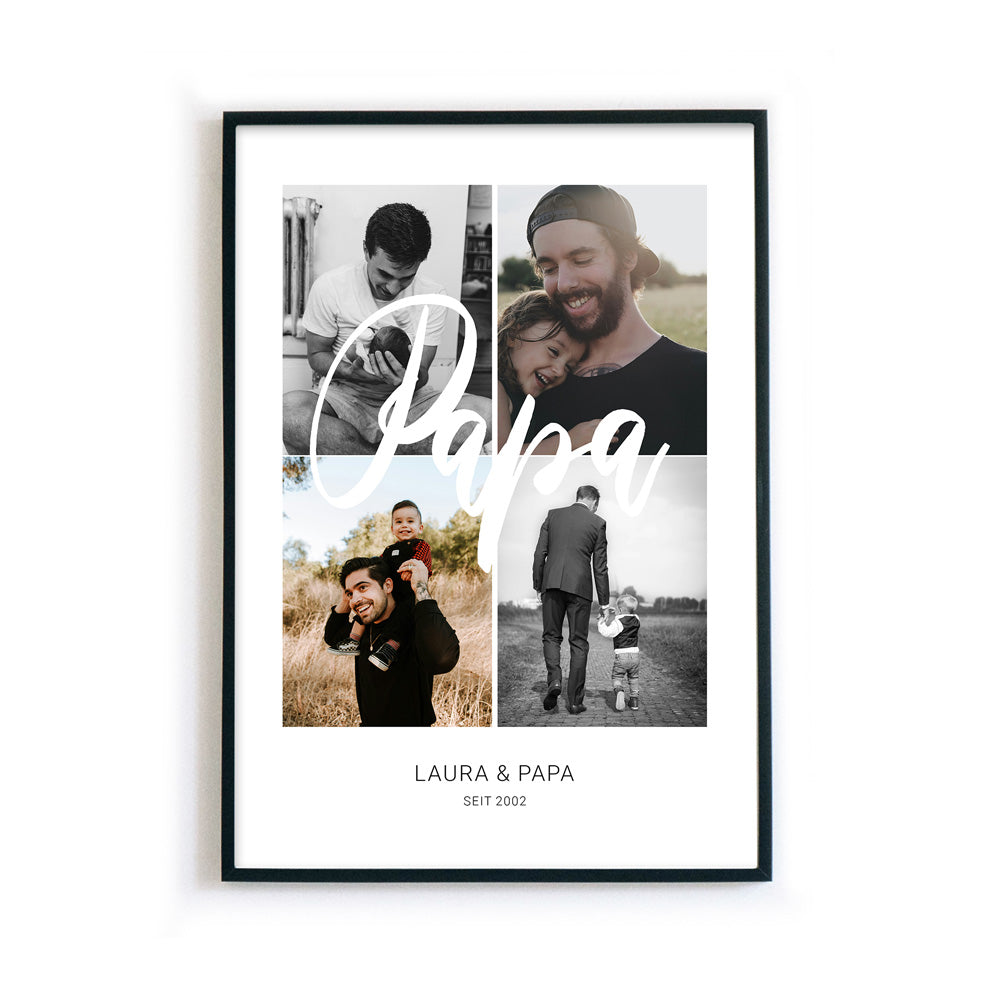 Papa Collage - Personalisiertes Poster
