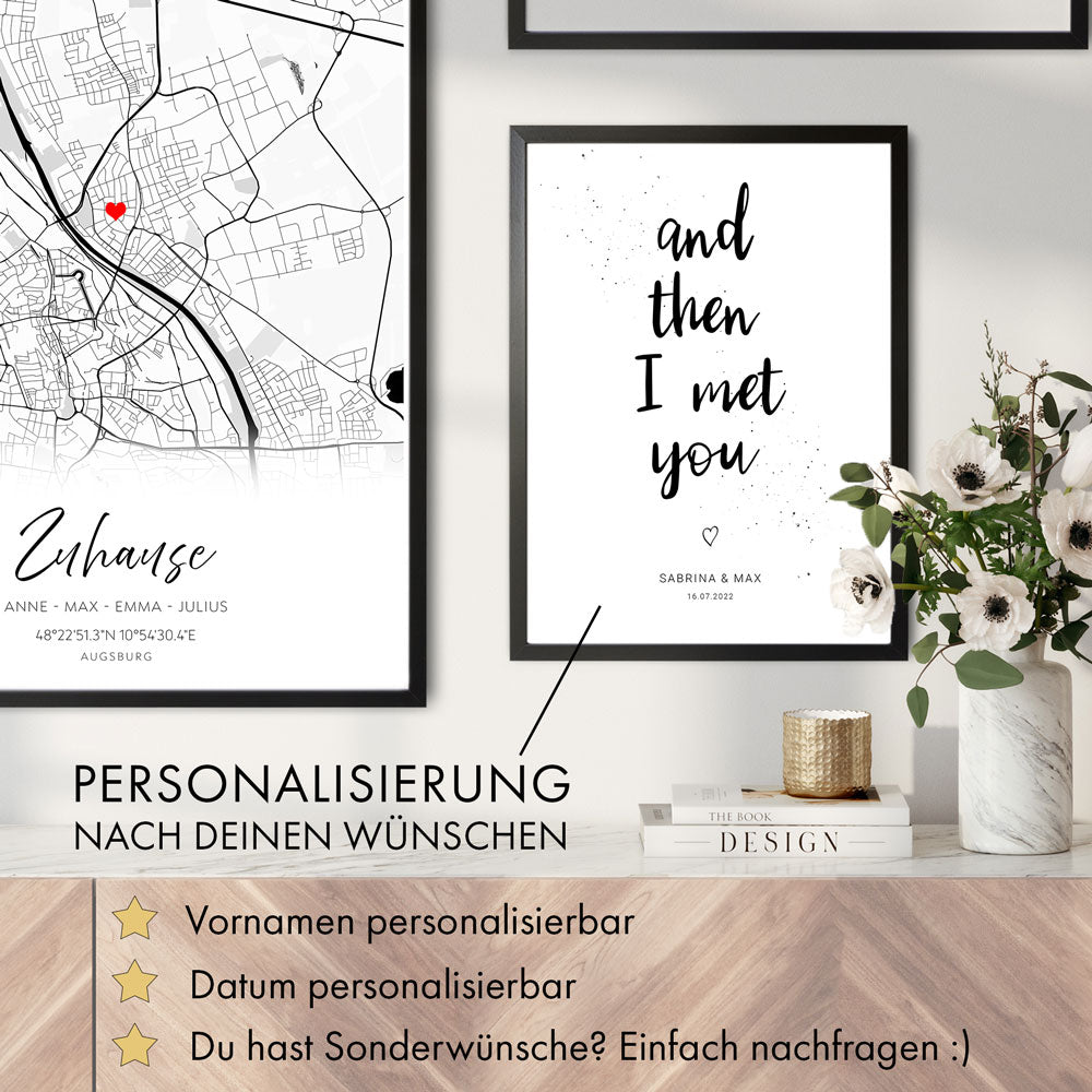 And then I met you | Personalisiert