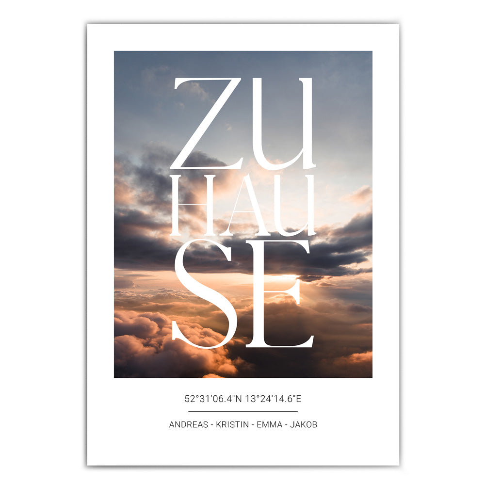 Zuhause mit Bild Personalisiert