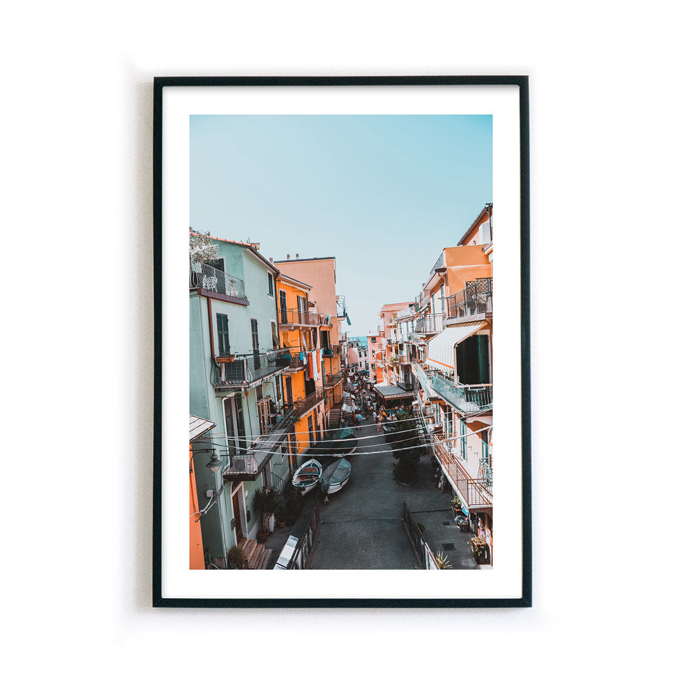 Farbenfroh ans Meer - Italien Poster