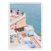 Pastell Terrasse  - Italien Poster