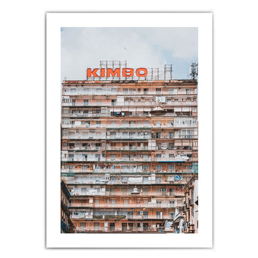 Neapel Wohnblock - Italien Poster