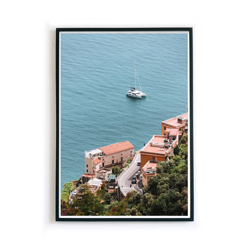 Katamaran an der Amalfiküste - Italien Wandbild