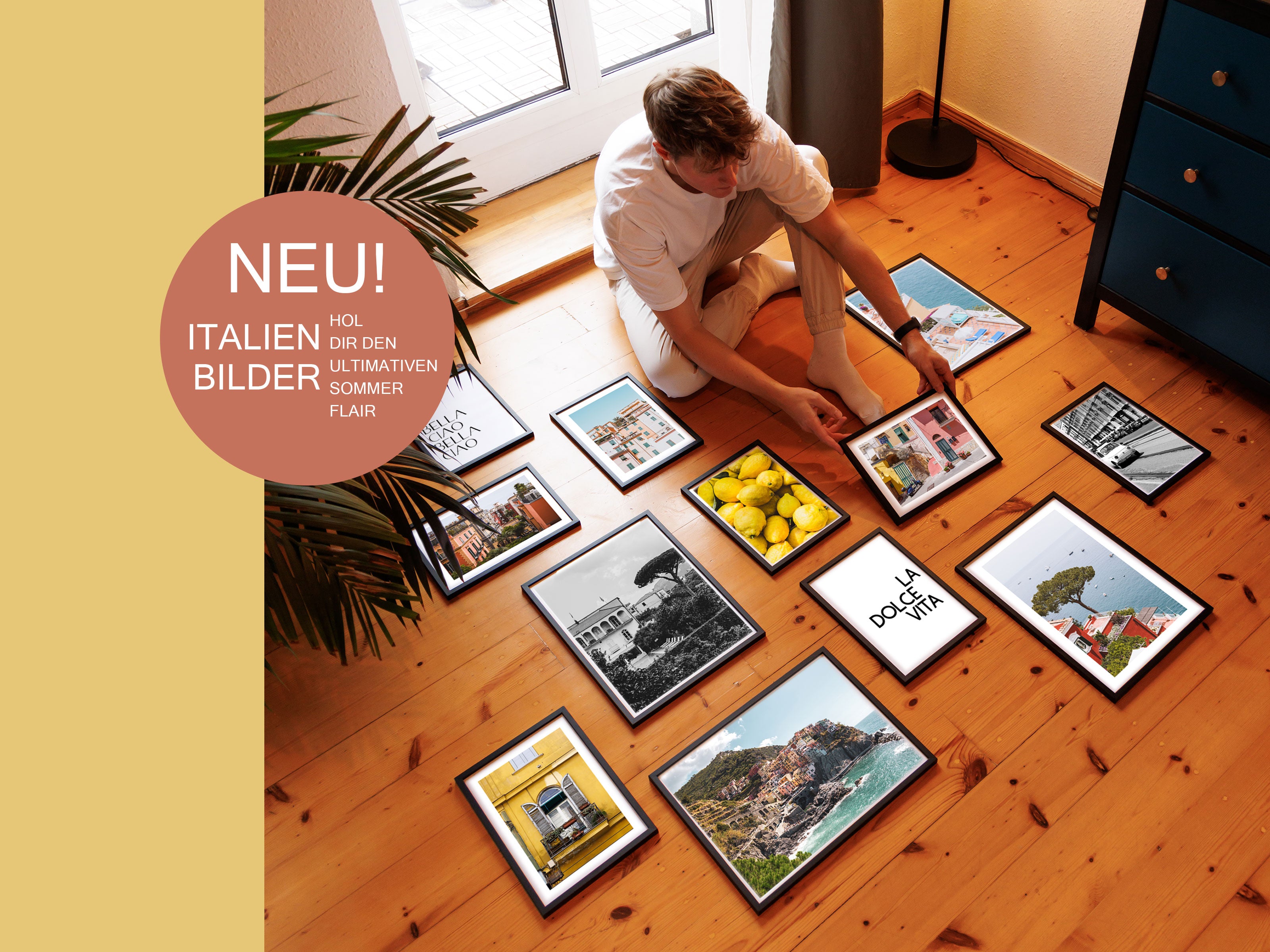 Italien Poster als Wanddeko für dein Zuhause. Natur, Stadt Fotografien vom Meer & Italien