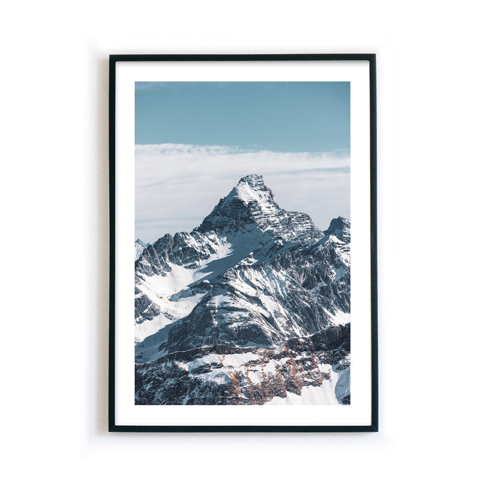 Der Berg ruft - Winter Natur Poster