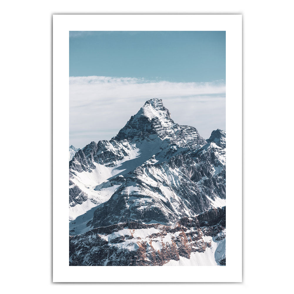 Der Berg ruft - Winter Natur Poster