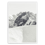 Bergkamm - Schwarz Weiß Poster