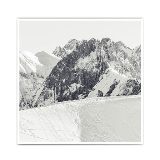 Bergkamm - Schwarz Weiß Poster