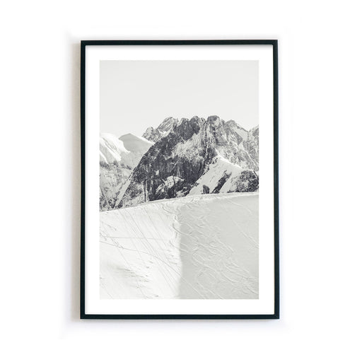 Bergkamm - Schwarz Weiß Poster