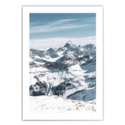 Berg in Schnee gehüllt - Natur Poster