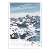 Berg in Schnee gehüllt - Natur Poster