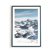 Berg in Schnee gehüllt - Natur Poster