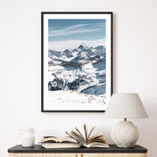 Berg in Schnee gehüllt - Natur Poster