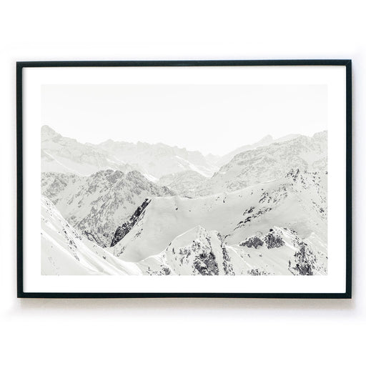 Weiße Berge Poster