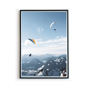 Paragliding Paar - Berg Natur Poster