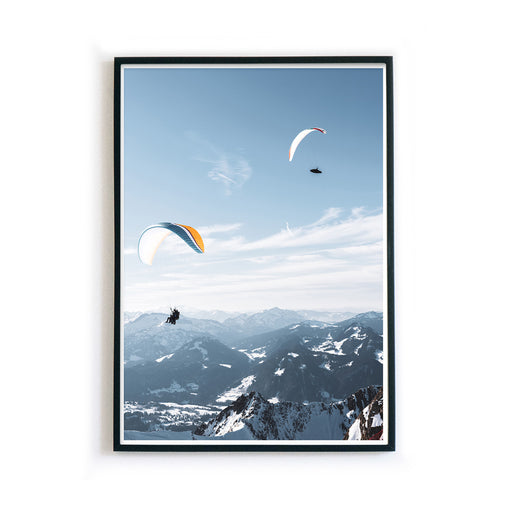 Paragliding Paar - Berg Natur Poster