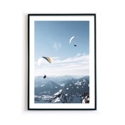 Paragliding Paar - Berg Natur Poster