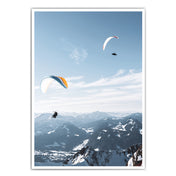 Paragliding Paar - Berg Natur Poster