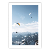 Paragliding Paar - Berg Natur Poster