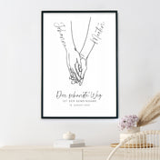 Hände zum Jahrestag Personalisiert