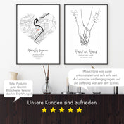 Hände zum Jahrestag Personalisiert