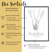 Hände zum Jahrestag Personalisiert